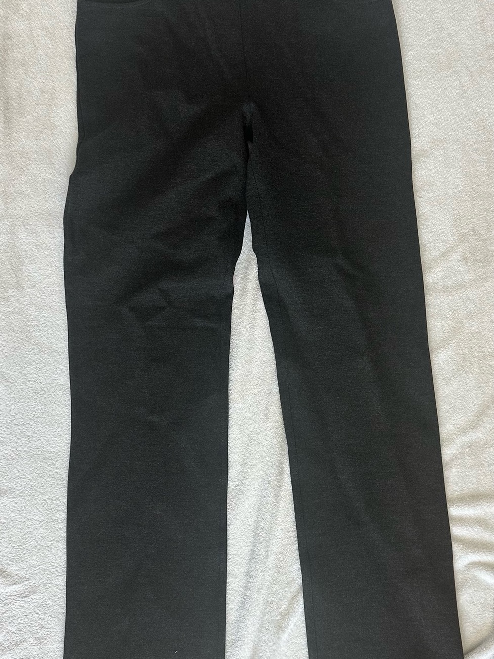 Betabrand Charcoal Gray  Women's Straight Leg Yoga/Office Pants